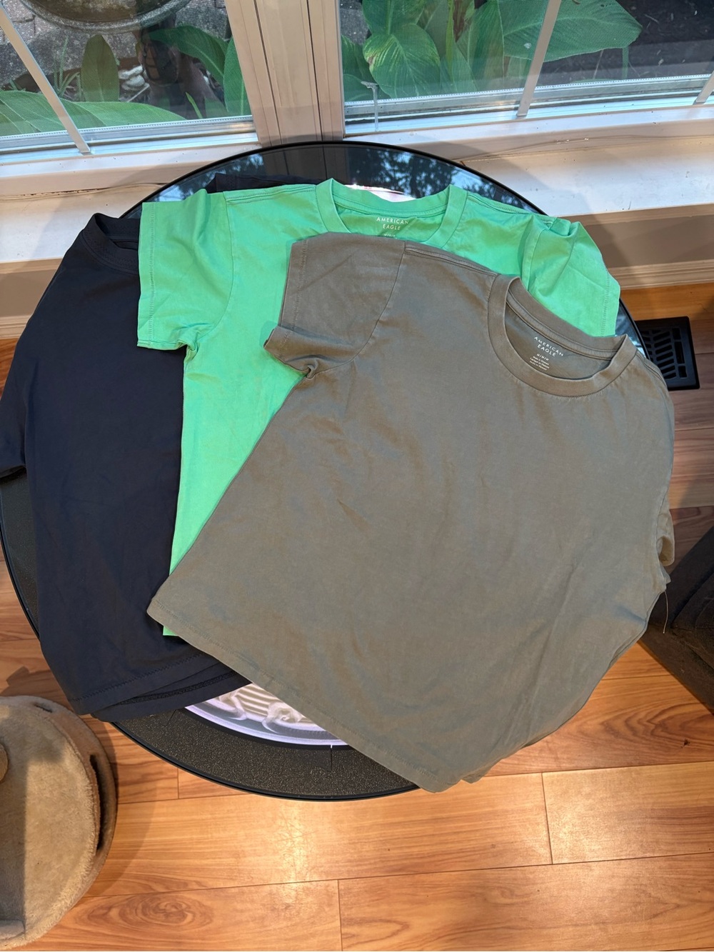 new American Eagle Short Sleeve Tees - Black, Green, Olive